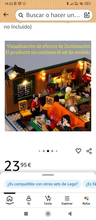 Pack LEGO Friends Central Perk 21319 + Set LUCES