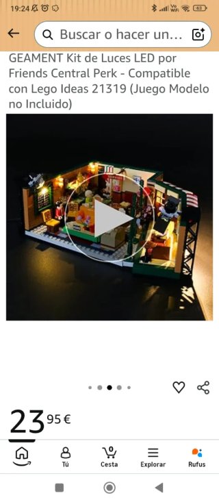 Pack LEGO Friends Central Perk 21319 + Set LUCES