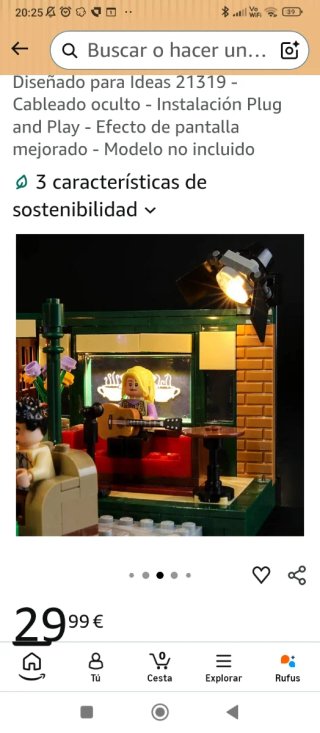 Pack LEGO Friends Central Perk 21319 + Set LUCES