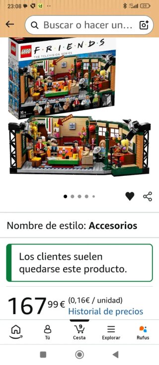 Pack LEGO Friends Central Perk 21319 + Set LUCES