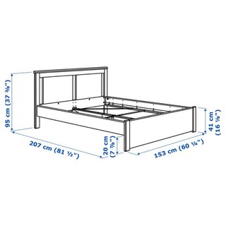 Estructura Cama IKEA SONGESAND 140x200 Blanca