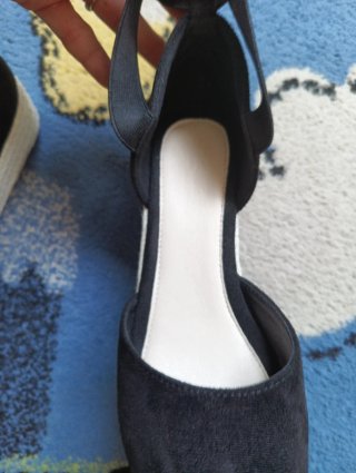 Cuñas negras sandalias talla 36