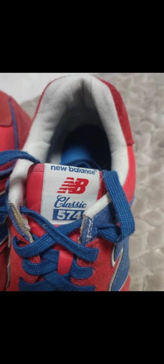 Zapatillas New Balance 574 Rojas y Azules