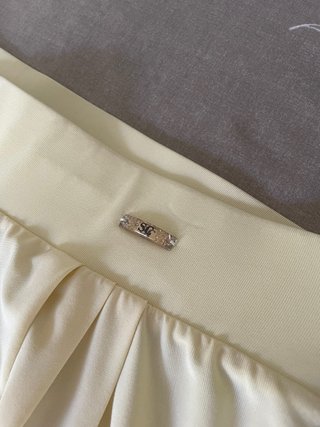 Pantalón ancho amarillo Scripta mujer