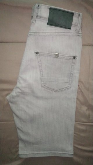 Shorts vaqueros talla 36 Springfield gris claro