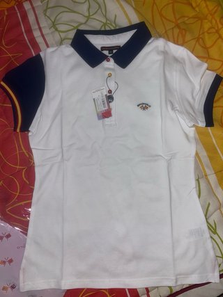 Polo Spagnolo Mujer Talla L Blanco