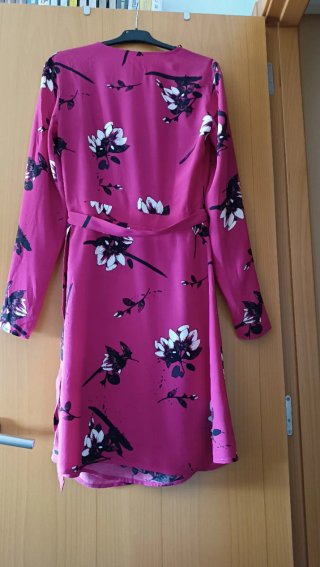 Vestido floral rosa talla S