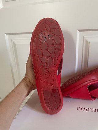 Sandalias Camper Rojas Mujer Piel