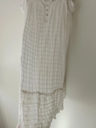 Vestido blanco ibicenco / boho