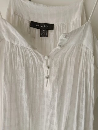 Vestido blanco ibicenco / boho