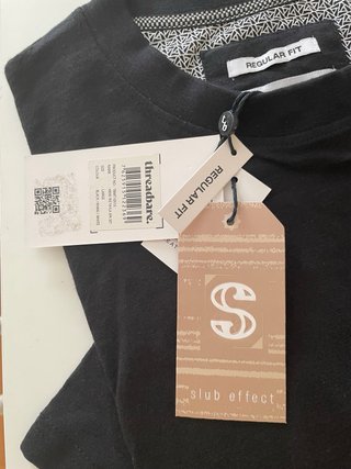 Camiseta Negra Threadbare Talla L Nueva