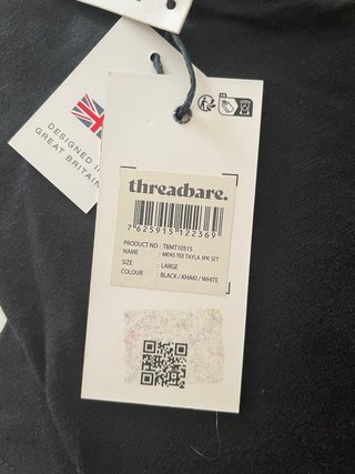 Camiseta Negra Threadbare Talla L Nueva