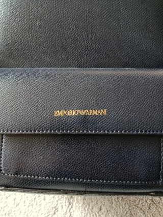 Zaino Emporio Armani donna blu scuro pelle
