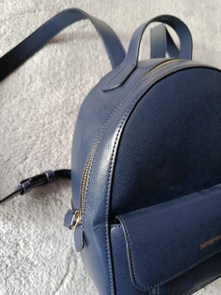 Zaino Emporio Armani donna blu scuro pelle