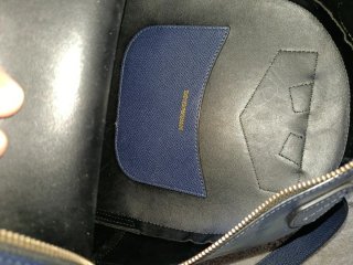 Zaino Emporio Armani donna blu scuro pelle