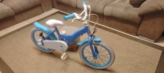 Bicicleta infantil azul 16 pulgadas
