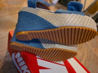 Sandalias cuña denim talla 38