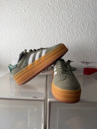Adidas Gazelle Verdes Plataforma