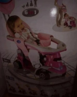 Carro/Triciclo/Patinete Infantil Rosa