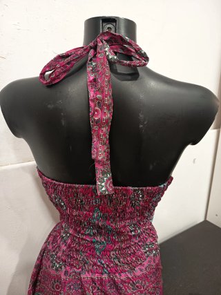 Vestido largo estampado verano
