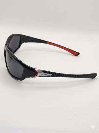 Gafas de sol polarizadas negras protección UV400