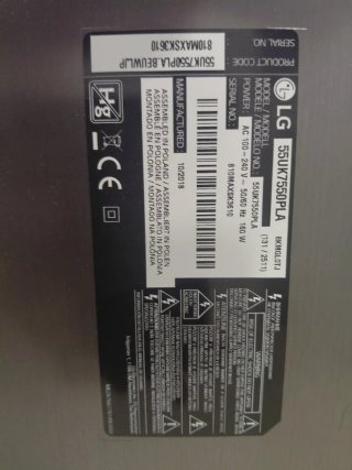 Televisor LG Negro