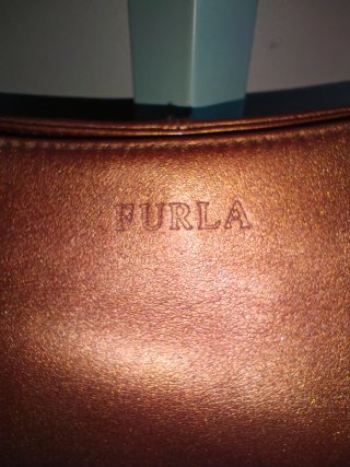 Borsa a spalla FURLA color bronzo metallizzato