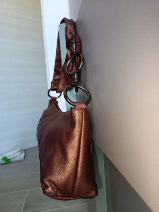 Borsa a spalla FURLA color bronzo metallizzato