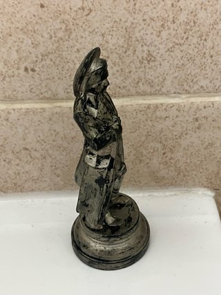 Figura Napoleón Plata Envejecida