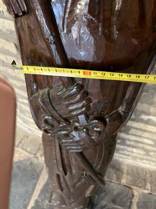 Talla Madera San Pedro Arte Popular Antiguo
