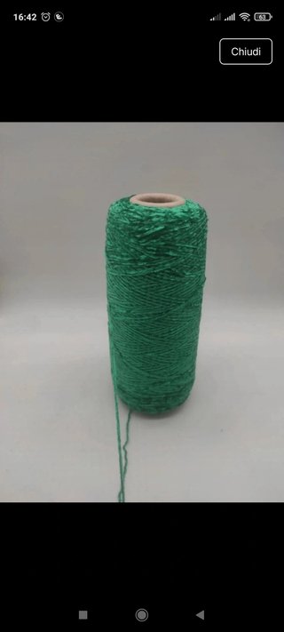 Filo di ciniglia verde