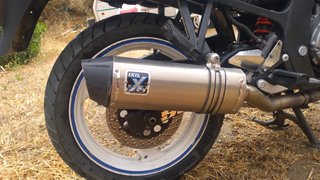 Suzuki GS 500 Azul y Blanca