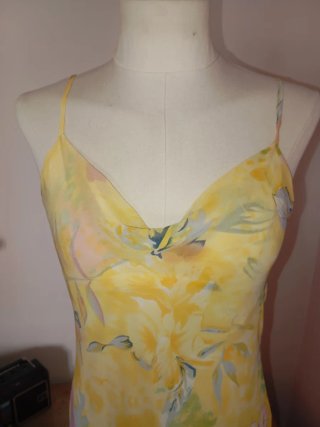 Vestido fiesta floral multicolor