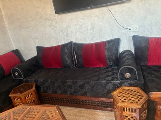 Salón Marroquí Completo Madera y Tapicería