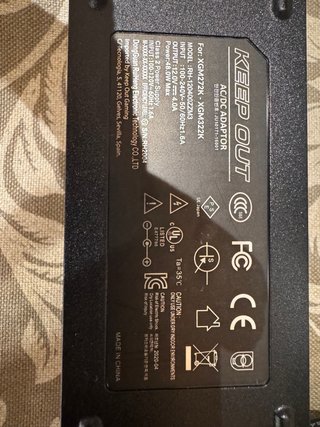 Monitor KEEP OUT 27 Negro/Rojo