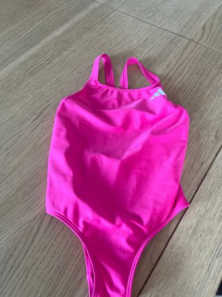 Bañador natación niña Adidas rosa 7 años