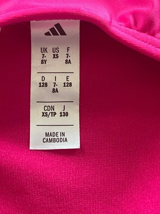 Bañador natación niña Adidas rosa 7 años
