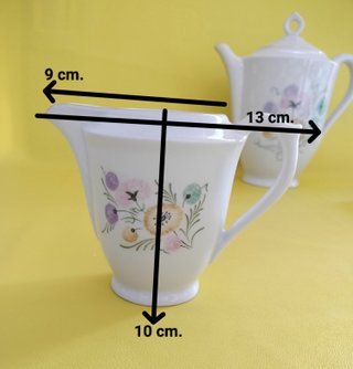 Juego de café Limoges porcelana floral