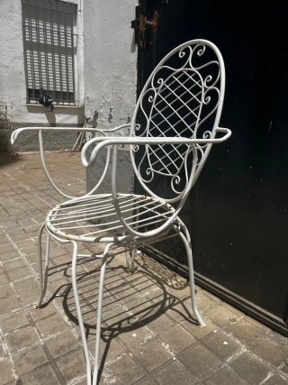 Sillas de jardín apilables de metal