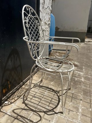 Sillas de jardín apilables de metal