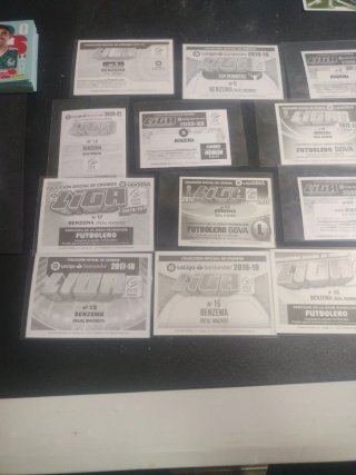 Cromos de Benzema Real Madrid
