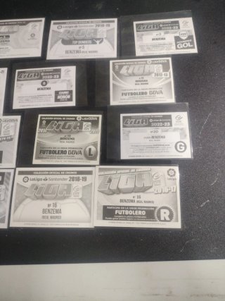 Cromos de Benzema Real Madrid