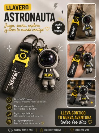 Llavero Astronauta Diseño Original