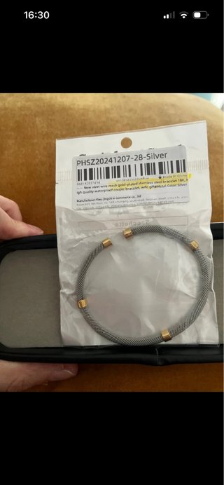 Pulsera malla acero inoxidable dorada y plateada