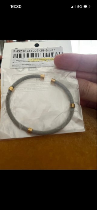 Pulsera malla acero inoxidable dorada y plateada