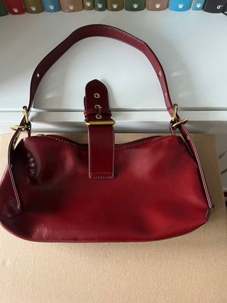 Bolso Zara Burdeos con Tachuelas Doradas