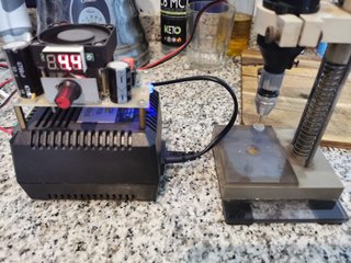 Fuente 0-30V + Taladro Minicraft MB160