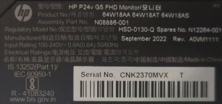 Monitor HP 24 " perfecto estado y otros tamaños.