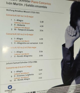 CD+DVD Iván Martín Mozart & Schröter Piano Concert