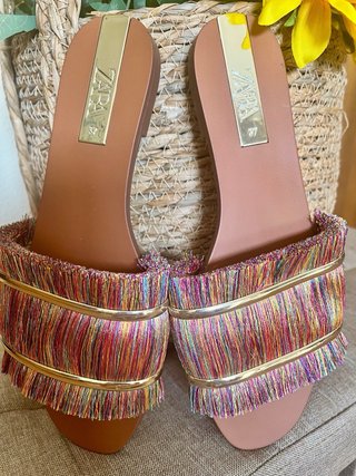 Sandalias Zara Multicolor Talla 37